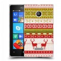 Дизайнерский пластиковый чехол для Microsoft Lumia 435 Текстура свитера