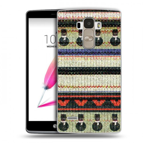 Дизайнерский пластиковый чехол для LG G4 Stylus Текстура свитера