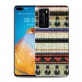 Дизайнерский пластиковый чехол для Huawei P40 Текстура свитера