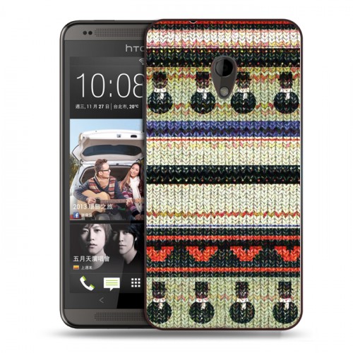 Дизайнерский пластиковый чехол для HTC Desire 700 Текстура свитера