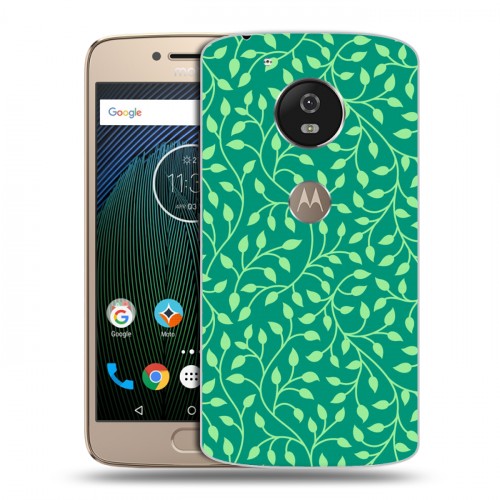 Дизайнерский пластиковый чехол для Motorola Moto G5s Царство листьев