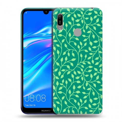 Дизайнерский пластиковый чехол для Huawei Y6 (2019) Царство листьев