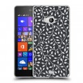 Дизайнерский пластиковый чехол для Microsoft Lumia 540 Царство листьев