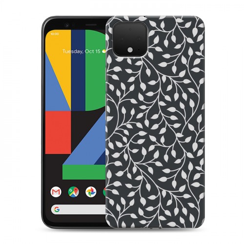 Дизайнерский пластиковый чехол для Google Pixel 4 Царство листьев