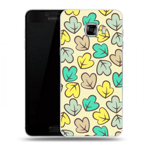 Дизайнерский пластиковый чехол для Samsung Galaxy C5 Царство листьев