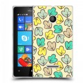 Дизайнерский пластиковый чехол для Microsoft Lumia 435 Царство листьев