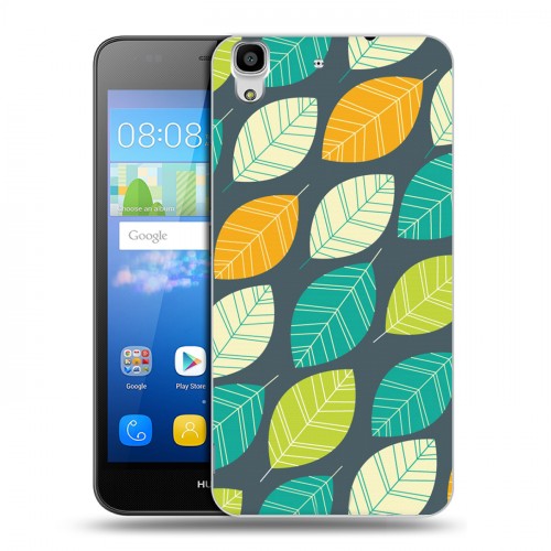 Дизайнерский пластиковый чехол для Huawei Y6 Царство листьев