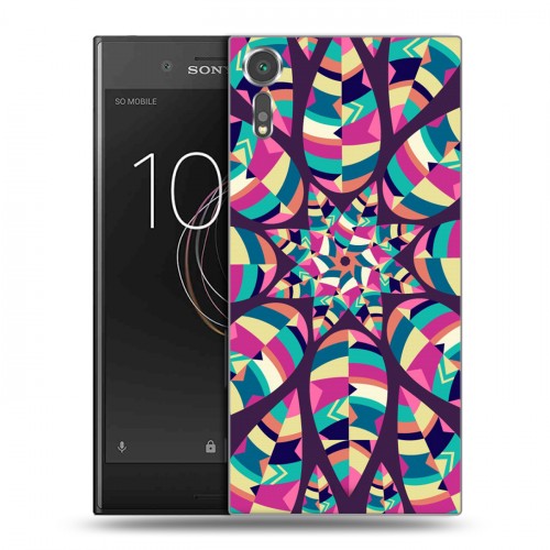 Дизайнерский пластиковый чехол для Sony Xperia XZs Царство листьев