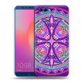 Дизайнерский пластиковый чехол для Huawei Honor View 10 Кислотные мандалы