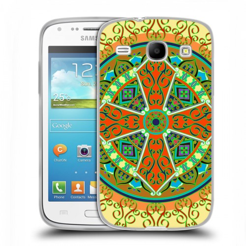 Дизайнерский силиконовый чехол для Samsung Galaxy Core Кислотные мандалы