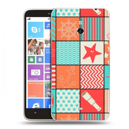 Дизайнерский пластиковый чехол для Nokia Lumia 1320 Морские жители
