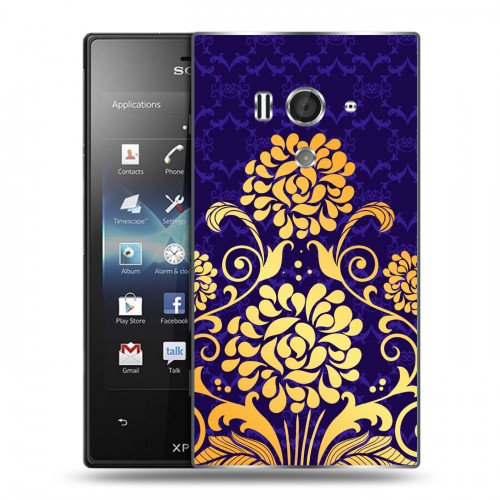 Дизайнерский пластиковый чехол для Sony Xperia acro S Современное барокко