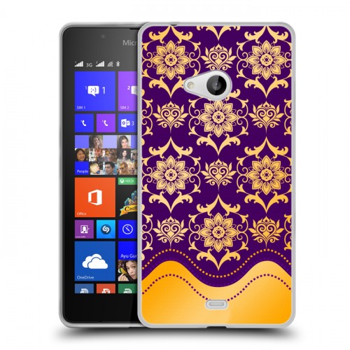 Дизайнерский пластиковый чехол для Microsoft Lumia 540 Современное барокко