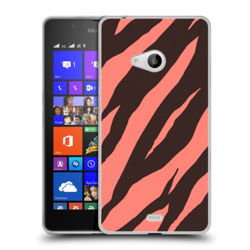 Дизайнерский пластиковый чехол для Microsoft Lumia 540 Узоры шкур