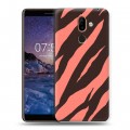 Дизайнерский пластиковый чехол для Nokia 7 Plus Узоры шкур