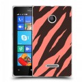 Дизайнерский пластиковый чехол для Microsoft Lumia 435 Узоры шкур