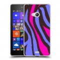 Дизайнерский пластиковый чехол для Microsoft Lumia 540 Узоры шкур