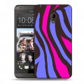 Дизайнерский пластиковый чехол для HTC Desire 700 Узоры шкур