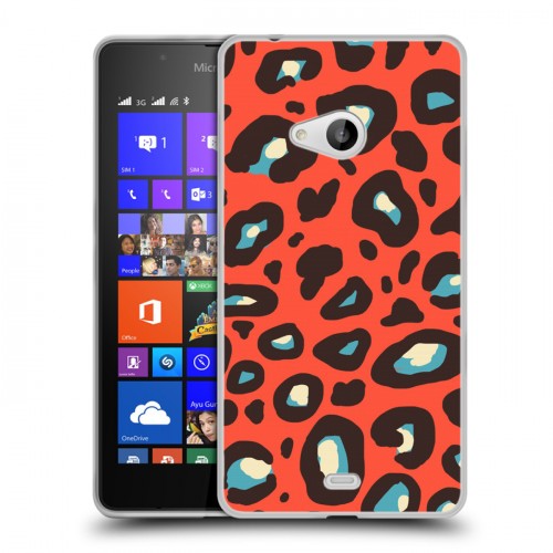 Дизайнерский пластиковый чехол для Microsoft Lumia 540 Узоры шкур