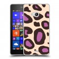 Дизайнерский пластиковый чехол для Microsoft Lumia 540 Узоры шкур