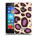 Дизайнерский пластиковый чехол для Microsoft Lumia 435 Узоры шкур