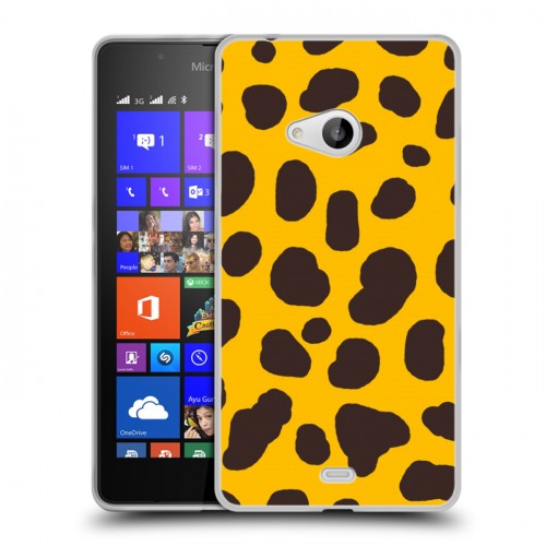 Дизайнерский пластиковый чехол для Microsoft Lumia 540 Узоры шкур