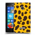 Дизайнерский пластиковый чехол для Microsoft Lumia 435 Узоры шкур