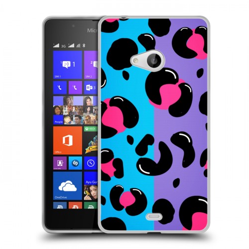 Дизайнерский пластиковый чехол для Microsoft Lumia 540 Узоры шкур