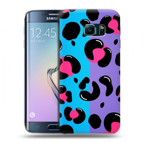 Дизайнерский пластиковый чехол для Samsung Galaxy S6 Edge Узоры шкур