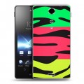 Дизайнерский пластиковый чехол для Sony Xperia TX Узоры шкур