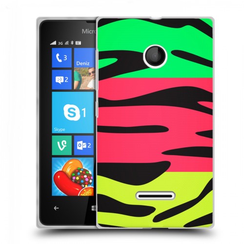 Дизайнерский пластиковый чехол для Microsoft Lumia 435 Узоры шкур