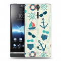 Дизайнерский пластиковый чехол для Sony Xperia S Лето на море