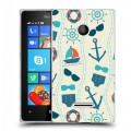 Дизайнерский пластиковый чехол для Microsoft Lumia 435 Лето на море