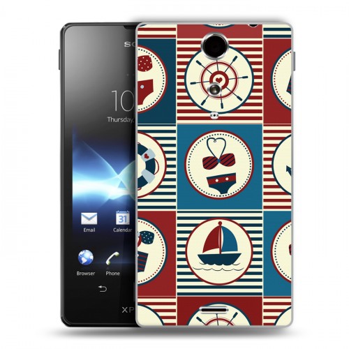 Дизайнерский пластиковый чехол для Sony Xperia TX Лето на море