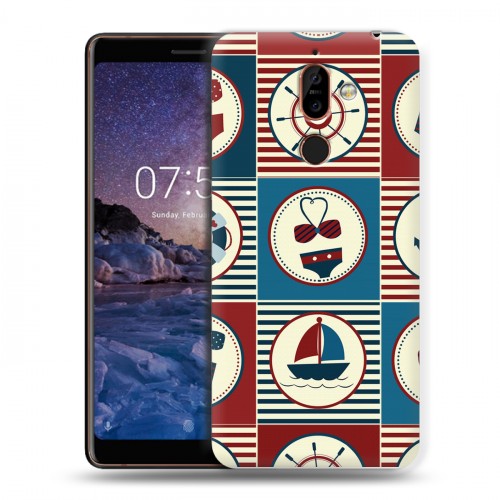 Дизайнерский пластиковый чехол для Nokia 7 Plus Лето на море