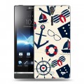 Дизайнерский пластиковый чехол для Sony Xperia S Лето на море