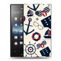 Дизайнерский пластиковый чехол для Sony Xperia acro S Лето на море