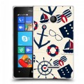 Дизайнерский пластиковый чехол для Microsoft Lumia 435 Лето на море