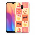 Дизайнерский силиконовый с усиленными углами чехол для Xiaomi RedMi 8A Лето на море