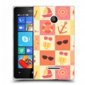 Дизайнерский пластиковый чехол для Microsoft Lumia 435 Лето на море