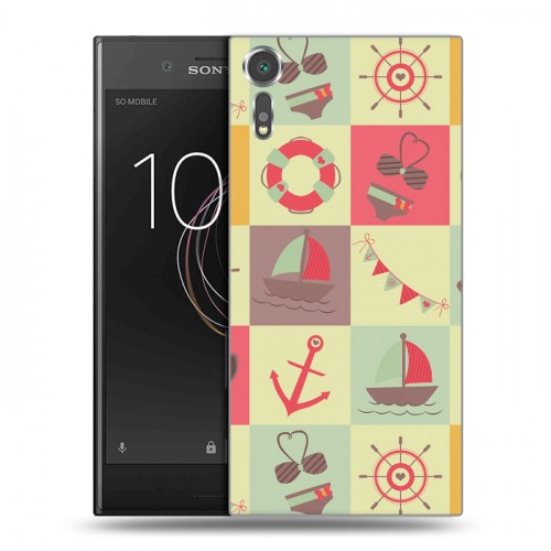 Дизайнерский пластиковый чехол для Sony Xperia XZs Лето на море