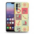 Дизайнерский силиконовый с усиленными углами чехол для Huawei P20 Pro Лето на море