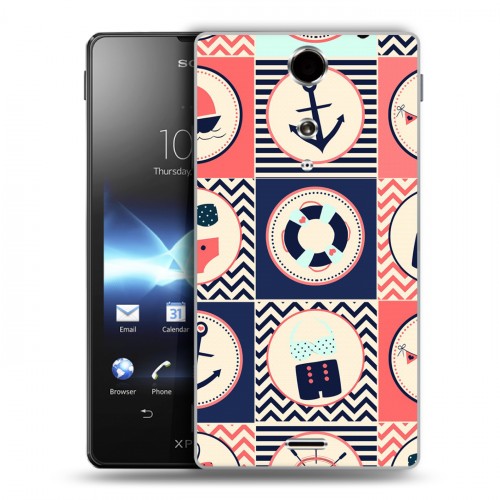 Дизайнерский пластиковый чехол для Sony Xperia TX Лето на море