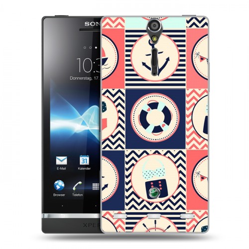 Дизайнерский пластиковый чехол для Sony Xperia S Лето на море