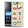 Дизайнерский пластиковый чехол для Sony Xperia S Лето на море