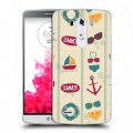 Дизайнерский пластиковый чехол для LG G3 (Dual-LTE) Лето на море