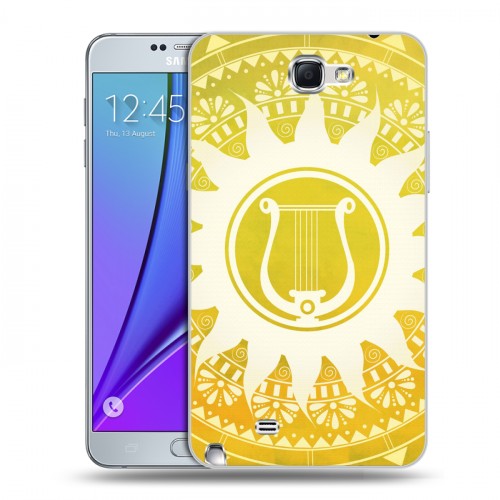 Дизайнерский пластиковый чехол для Samsung Galaxy Note 2 Олимпийские мандалы