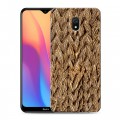 Дизайнерский силиконовый с усиленными углами чехол для Xiaomi RedMi 8A Плетеные текстуры