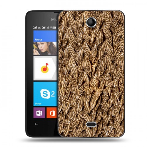 Дизайнерский силиконовый чехол для Microsoft Lumia 430 Dual SIM Плетеные текстуры