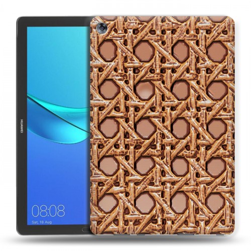 Дизайнерский силиконовый чехол для Huawei MediaPad M5 10.8 Плетеные текстуры